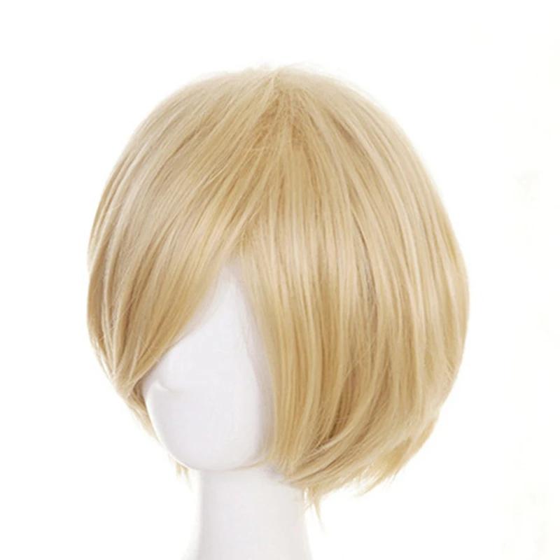 Аниме Юри! На льду Юрий плисецкий юрио короткие блонд термостойкие косплей