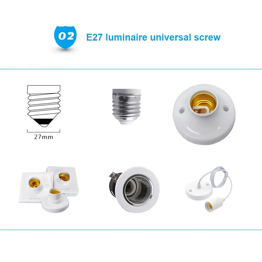 Деформируемый светодиодный светильник для гаража 110 265 в 60 Вт E27 Универсальный
