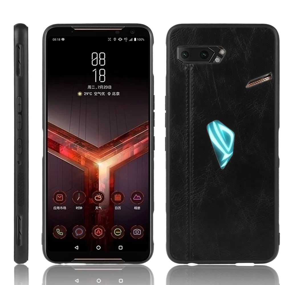 Чехол для Asus ROG Phone II ZS660KL чехол Zenfone 6 ZS630K Роскошный деловой кожаный задней панели 6Z