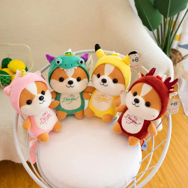 Шиба-ину плюшевый лось единорог динозавр Сиба-Плюшевый корги милый рюкзак