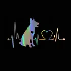 Автомобильная 3D наклейка, немецкий овчаг, ПВХ Мультяшные животные, модная наклейка, Забавный дизайн, мотоциклетная наклейка 18 см * 9,5 см