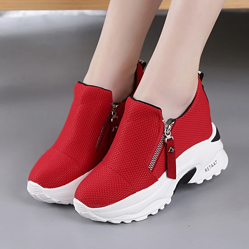 

2021 New High-heeled Shoes Women Platform Shoes Thick Bottom Heighten Fashion Women's Shoes Casual Shoes Fall Zapatillas Mujer