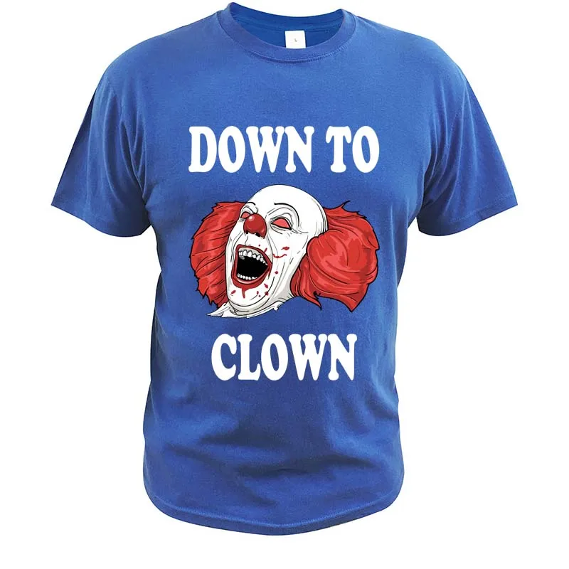 Футболка с изображением клоуна страшная футболка забавным дизайном для фанатов