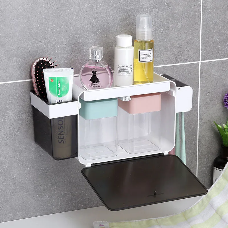 Многофункциональный Набор для ванной комнаты 4 шт. ящик принадлежностей