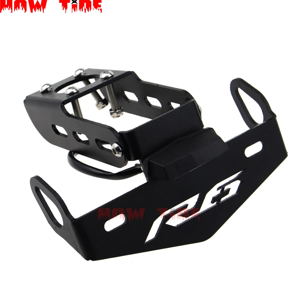 

For Yamaha YZF-R6 R6 2006-2016 Motorcycle Rear Tail Parts Bracket CNC License Plate Holder LED Light