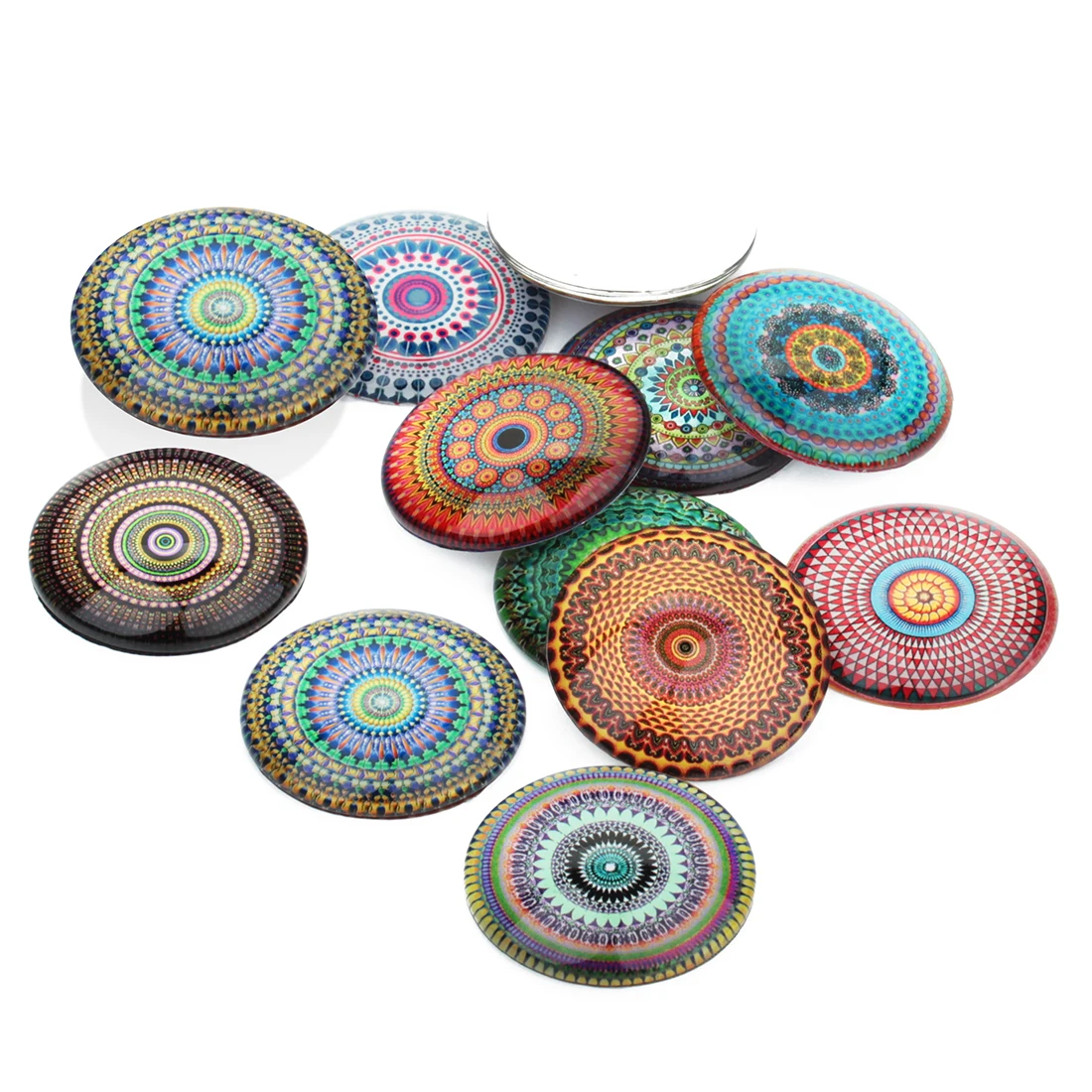 

20pcs/lot 10/12/14/20/25mm Chinese Festival Photo Flatback Cabochon Grass Beads For DIY Base Rings Bracelet Tary Jewelry Making