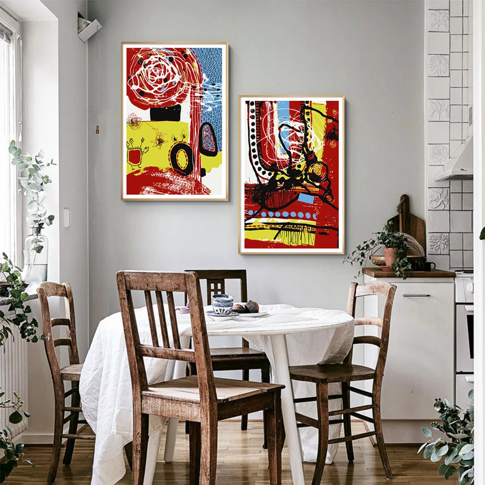 

Wall Art Painting Contemporary Art Abstract Painting Poster Printing Living Room Sofa Background Home Decoration Painting