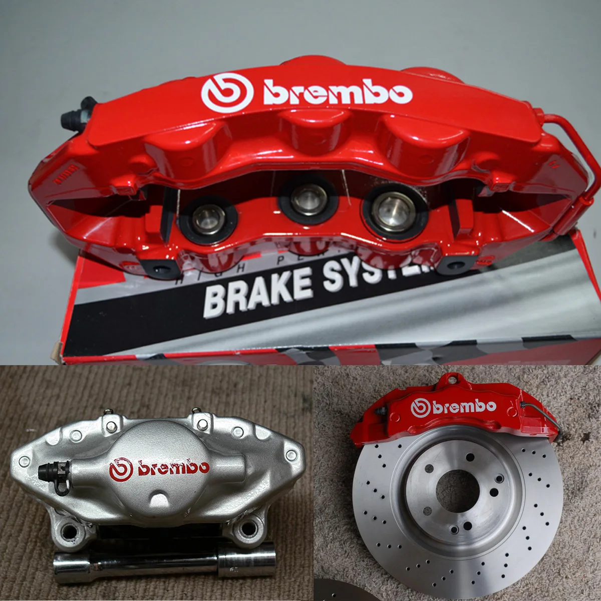 

6pc Car Brake Caliper Badge Sticker For Brembo Reflective Lettering Vehicle Decal Heat Resistant Cover Car Sticker