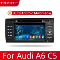 2din car multimedia android autoradio car radio gps player for audi a6 c5 19972006 bluetooth wifi mirror link navi dvd