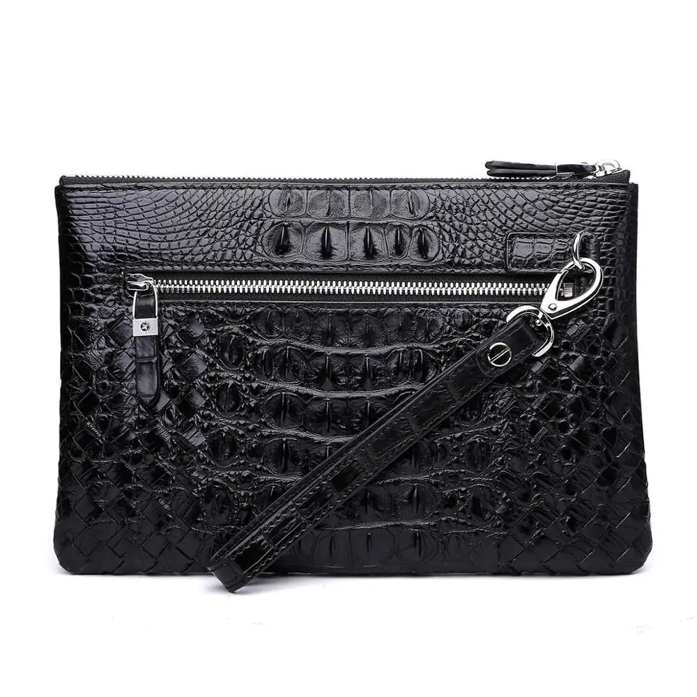 Тонкий мягкий бумажник из 100% натуральной овчины Аллигатор кошелек для кредитных