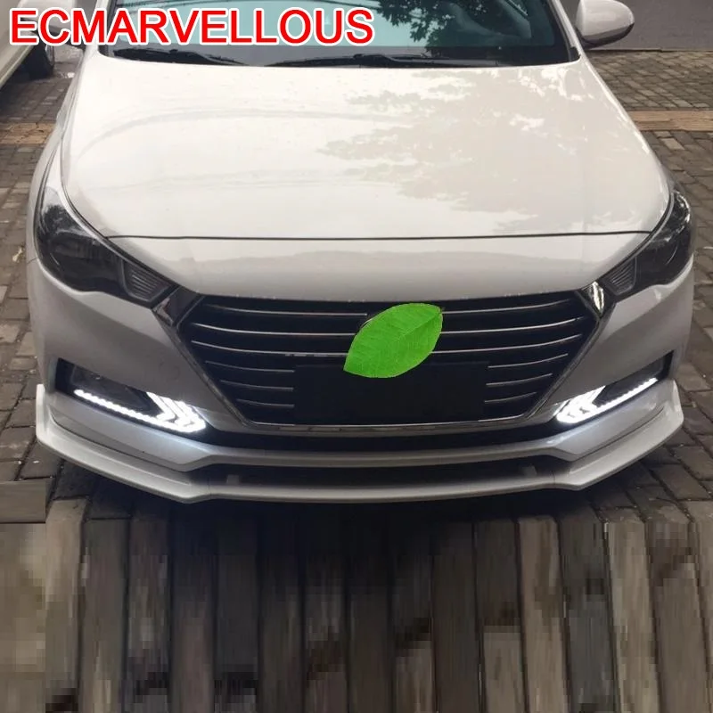 

Decoration Accessories Exterior Spoiler Auto Front Bumper Lip Car Sticker Styling Moulding 2016 2017 2018 FOR Hyundai Verna