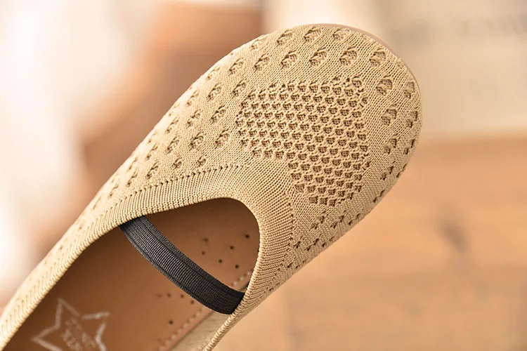 

Children Shoes for Girls Knit Casual Shoes Spring Autumn New Soft Bottom Baby Toddler Flat Kids Casual Socks Princess Shoes