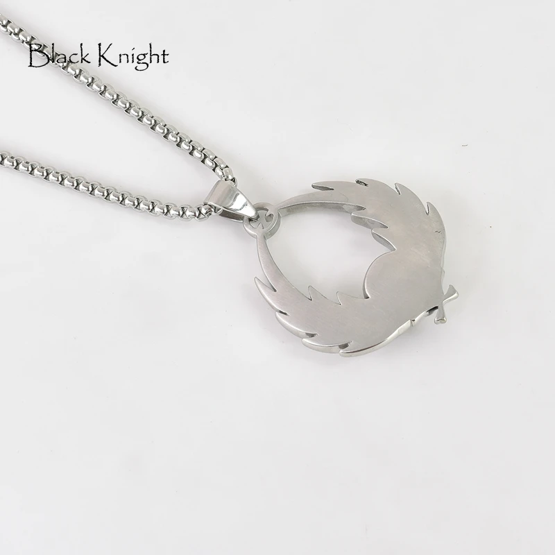 Цепочка с подвеской в виде черепа и крыльев из нержавеющей стали 316L|Ожерелья