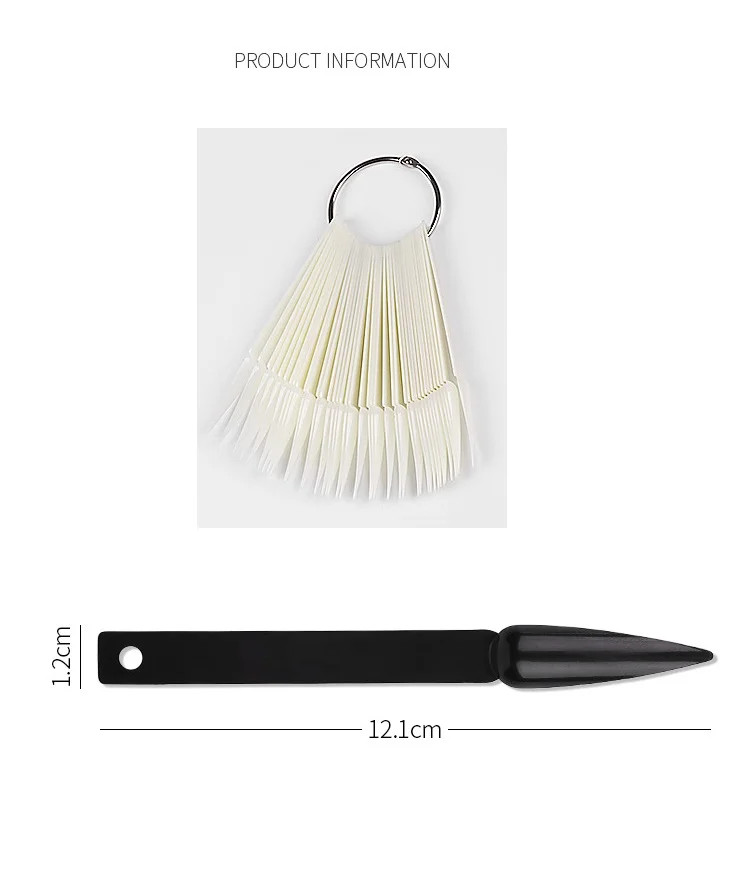 Накладные ногти на шпильке 40 шт./лот натуральная черная Таблица УФ-гель цветная