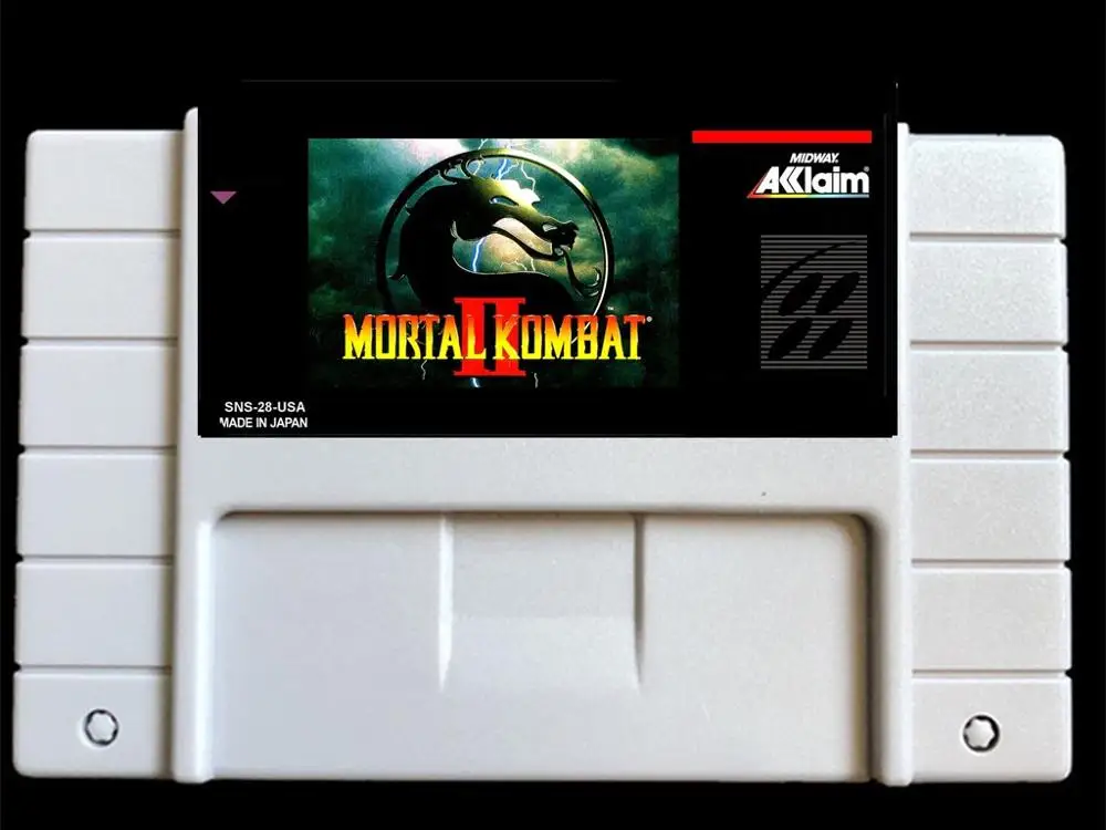 Mortal kombat 2 USA NTSC Версия 46 контактов видеоигры карта для ретро видеоигр