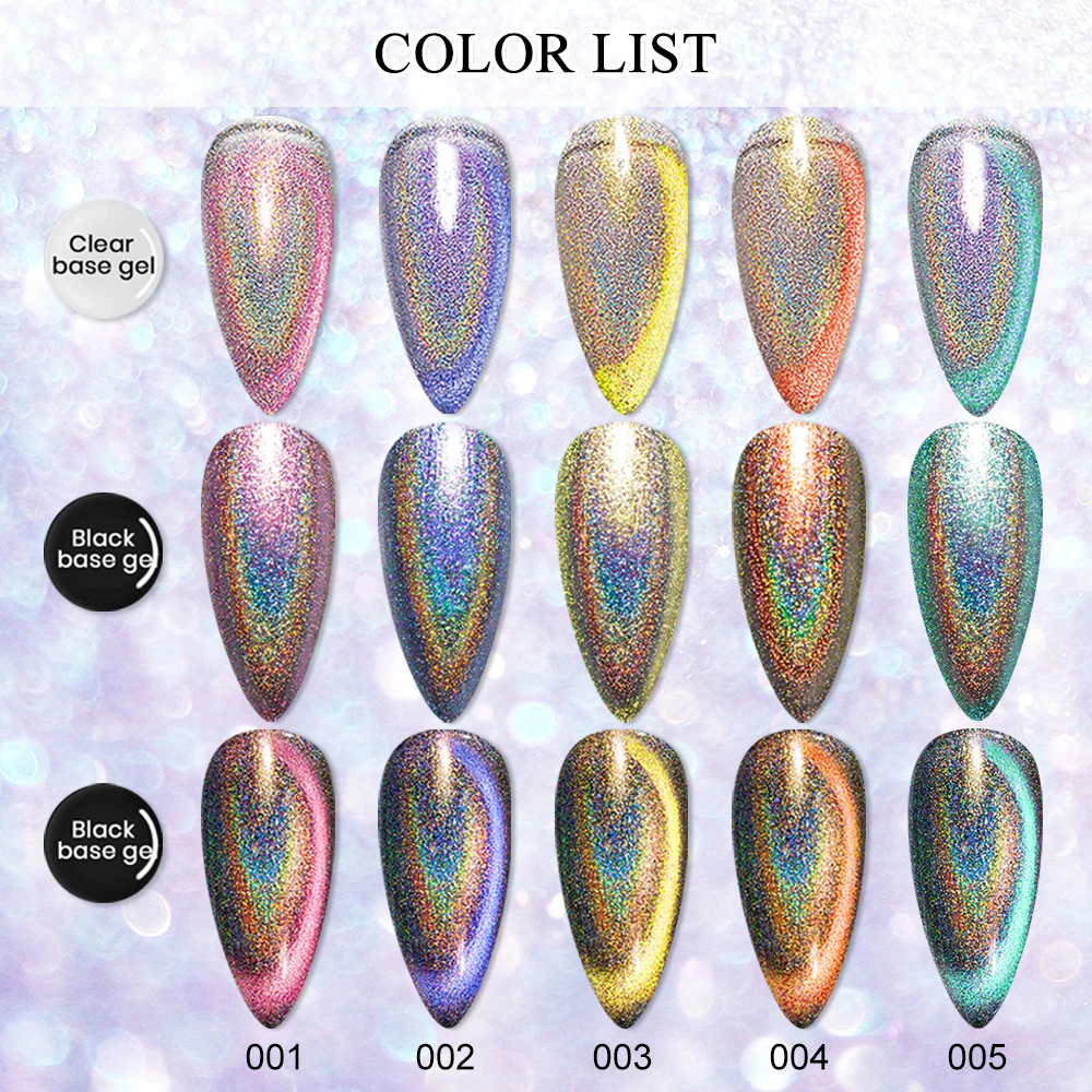 6 шт. голографический Гель-лак для ногтей кошачий глаз | Красота и здоровье