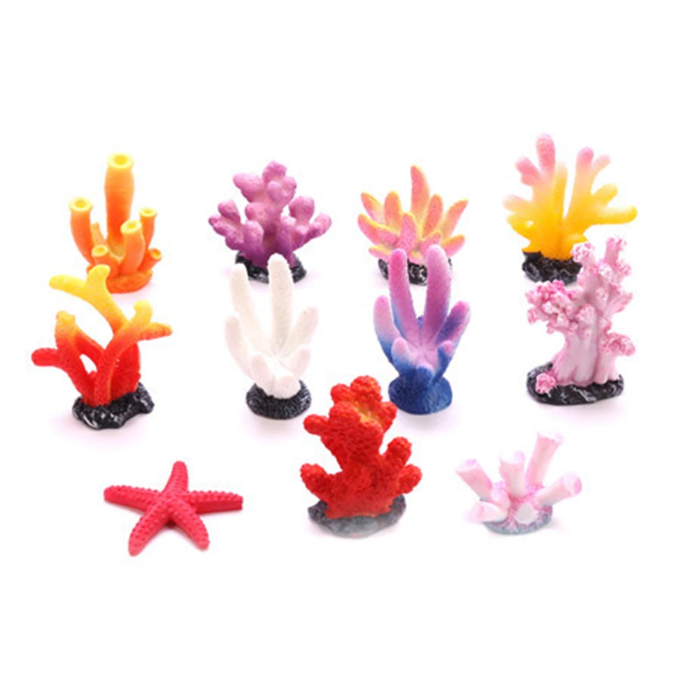 1PC Home Decoration DIY Microlandschaft Coral Artificial Starfish Aquariums Fish Tank High Quality Ornaments Resion Landscape | Дом и сад