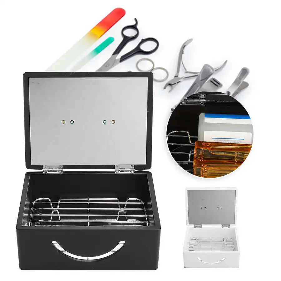 Коробка для хранения инструментов ногтей с УФ светодиодный 12 Вт 2 в 1 100 240