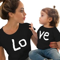 love family matching clothes cotton family look mommy and me clothes outfits summer tops kids boys kawaii t shirt clothing