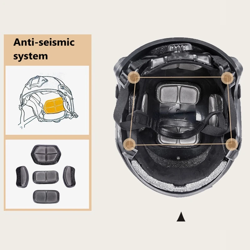 Тактический шлем Fast MH PJ Casco для страйкбола пейнтбола боевые шлемы спорта на