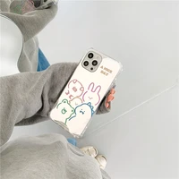cute cartoon animals airbag mirror case for iphone 12 11 pro max mini 8 7 plus x xs max xr se 2020 shockproof soft silicon c