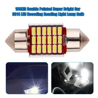 18smd double pointed super bright car 3014 led decoding reading light lamp bulb super bright nterior reading dome trunk lights