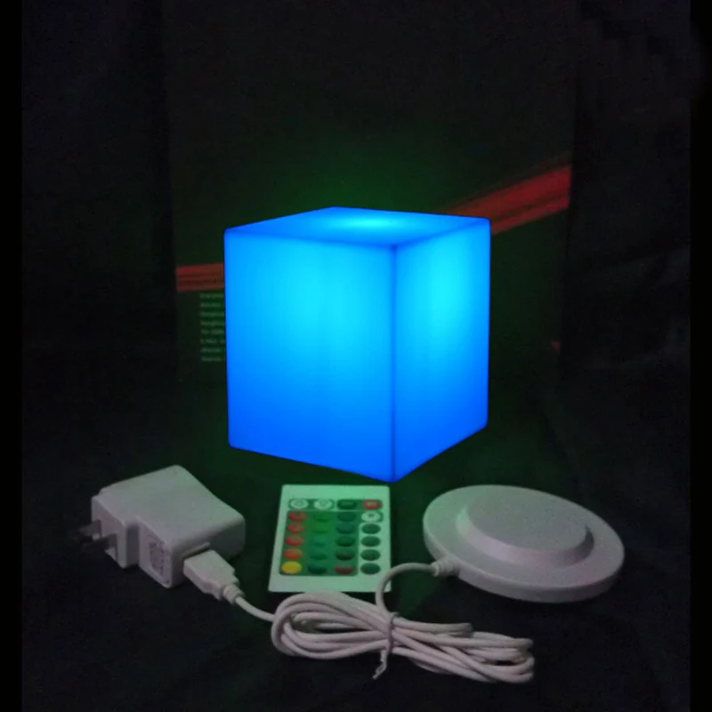 

D10*10*9cm lighting cube stool led table lamp cube Bar Stool free shipping 1pc