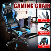155%c2%b0 furniture office chair high back gaming chair recliner computer pu leather seat gamer office lying armchair with footrest