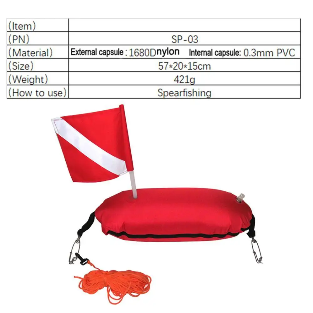 

Inflatable Diving Fishing Float Buoy Fishing Accessories Fishing Accessories And Flag Line With R1K9