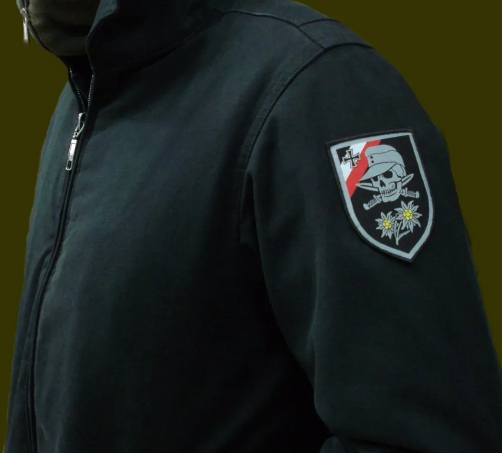 WW2 Немецкий Череп Железный крест Edelweiss патч Totenkopf Военная Вышивка значок
