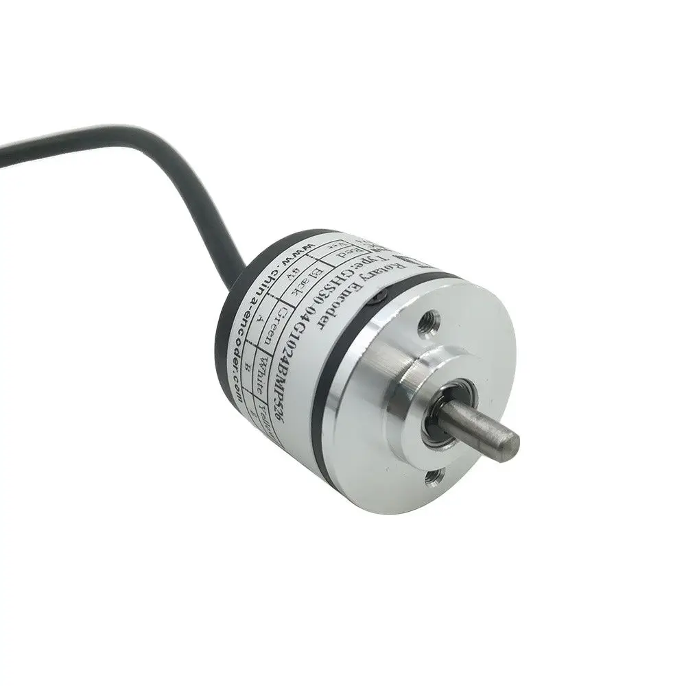 CALT China Cheapest Optical Incremental Rotary Encoder 30mm Outer Dia Solid Shaft 4mm NPN Output 100 500 1000 1024 PPR GHS30