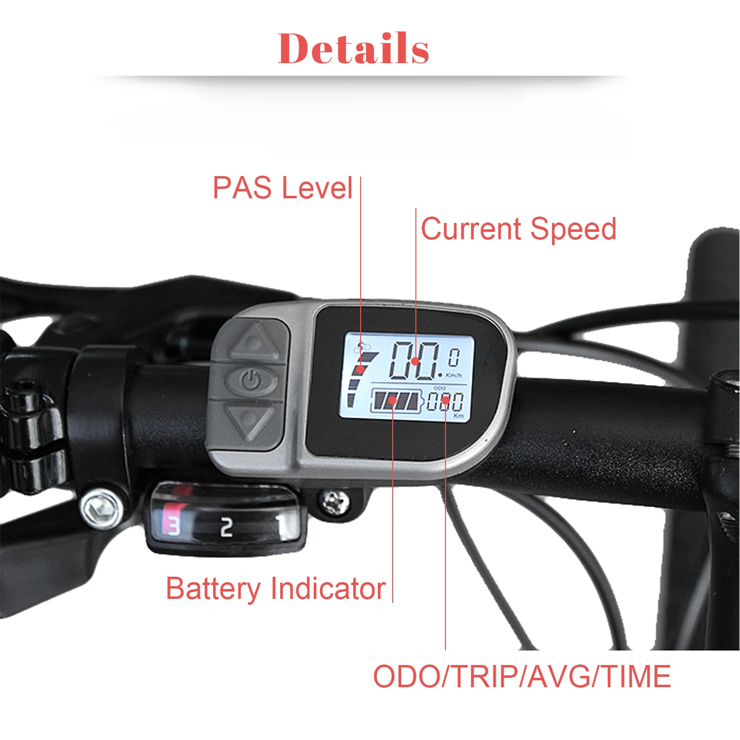 Фото V LCD 6 ЖК-дисплей для TONGSHENG EBike Средний приводной двигатель TSDZ2 комплект для электрического велосипеда №5