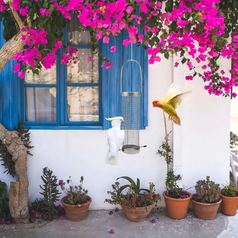 1 шт. кормушка для птиц из нержавеющей стали | Дом и сад