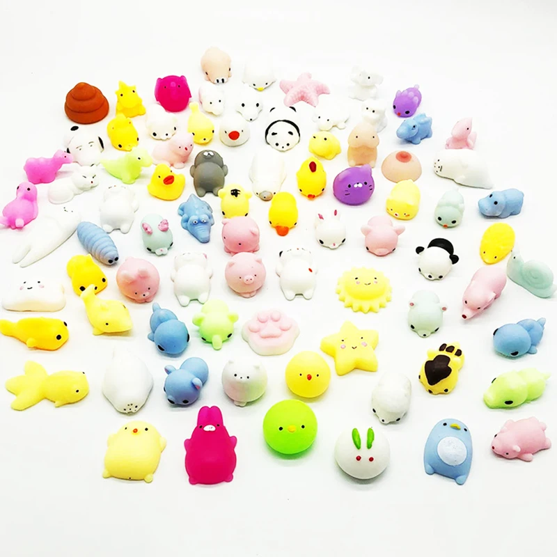 

10Pcs All Different Cute Mochi Squishy Cat Slow Rising Squeeze Healing Fun Kids Kawaii Kids Adult Toy Stress Reliever Decor GYH