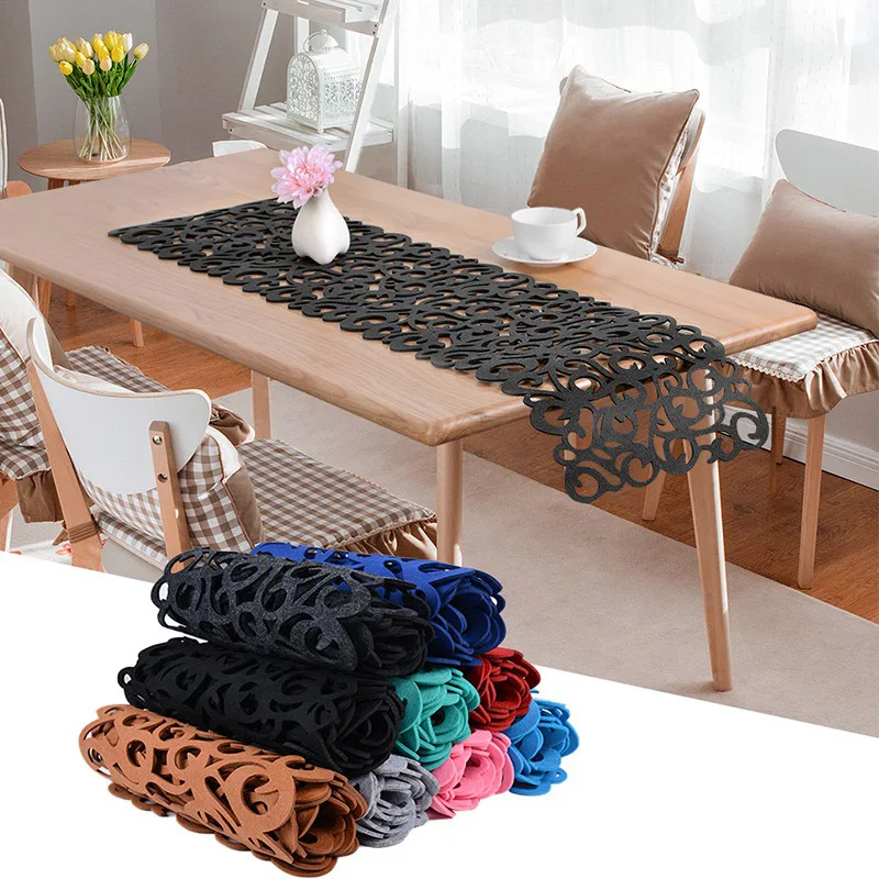 Скатерть из войлока ажурная настольная дорожка s образный флаг для кухни