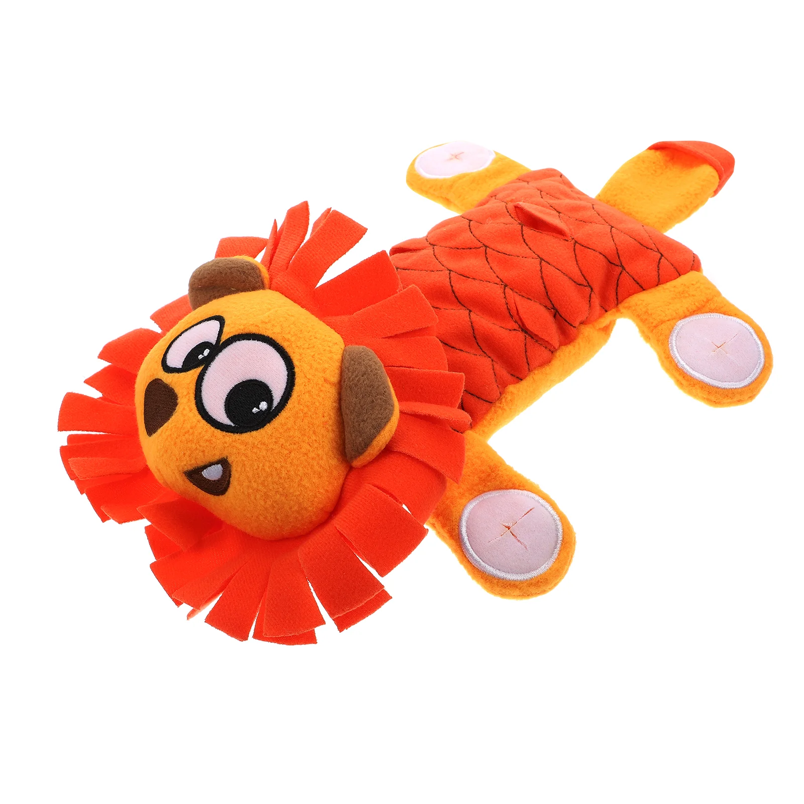 

1Pc Dog Squeaky Pet Dog Plush Cartoon Lion Pet Plaything Decor