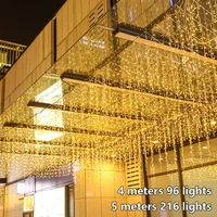 christmas lights outdoor decoration 45 meter droop 0 4 0 6m led curtain icicle string lights wedding party garland light