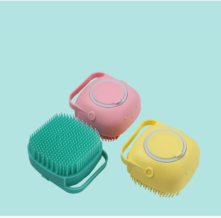 

Hair Washing Comb Shampoo Brush Bath Massage Comb Silicone Washing Brush With Shampoo Space