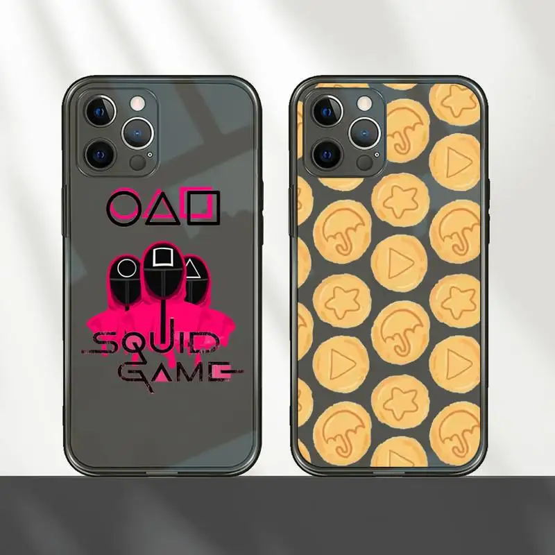 

squid game 456 067 tv show Phone Case Transparent for iPhone 7 8 11 12 se 2020 mini pro X XS XR MAX Plus