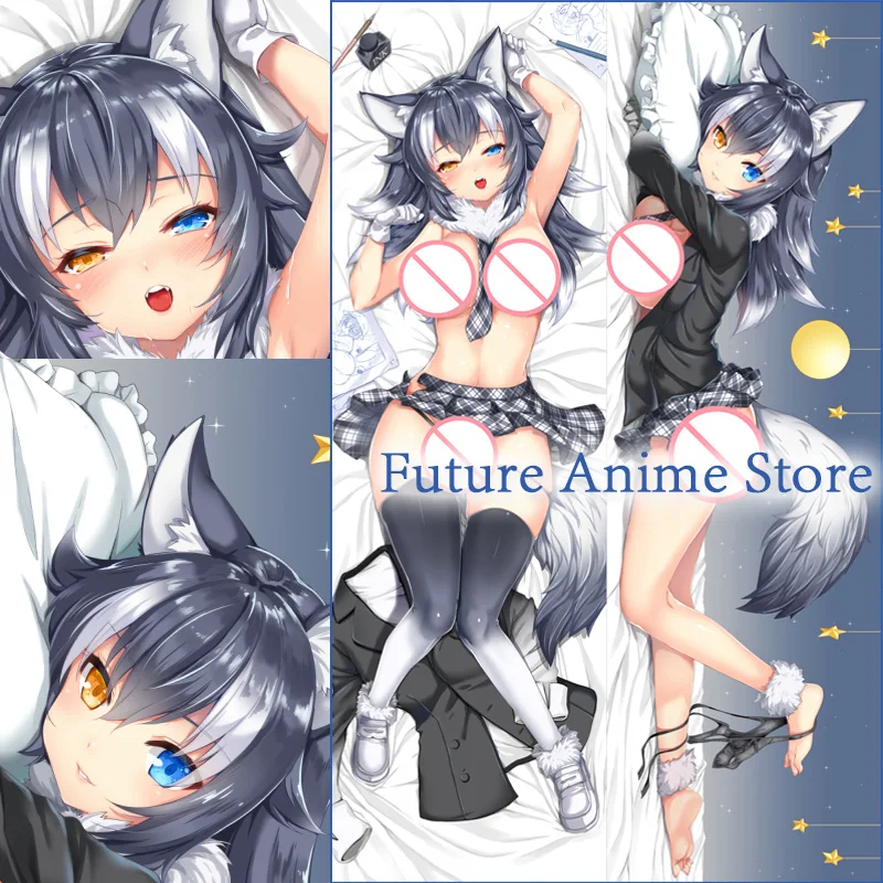 Dakimakura Anime Grey Wolf Kemono Friends Double-sided Print