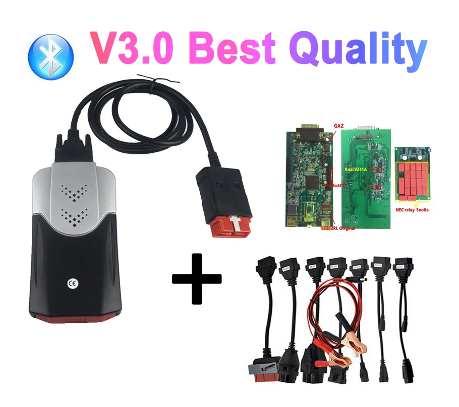 2021 Лучший диагностический V3.0 новые реле PCB с bluetooth 2017.R3with keygen tcs pro plus для белобочка