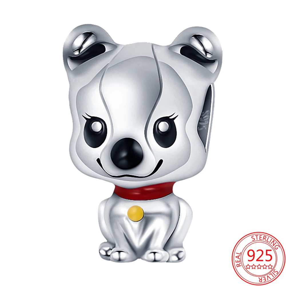 

Браслет Pandora из серебра 925 пробы с подвеской в виде собаки, 3 мм