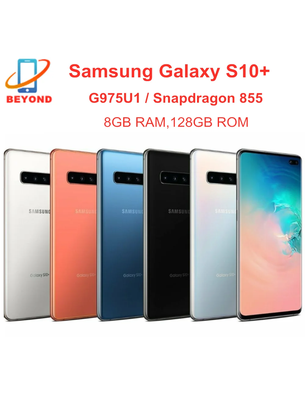 Samsung Galaxy S10 + плюс G975U G975U1 6 4 &quot8 Гб оперативной памяти 128 ГБ ROM Восьмиядерный