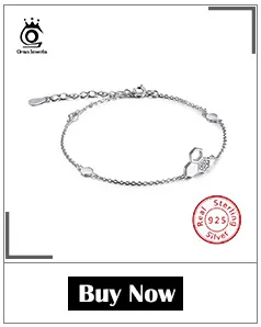ORSA JEWELS, настоящее 925 пробы, серебряные женские браслеты и браслеты, AAA кубический циркон, идеальная полировка, Модный женский браслет, ювелирное изделие SB11