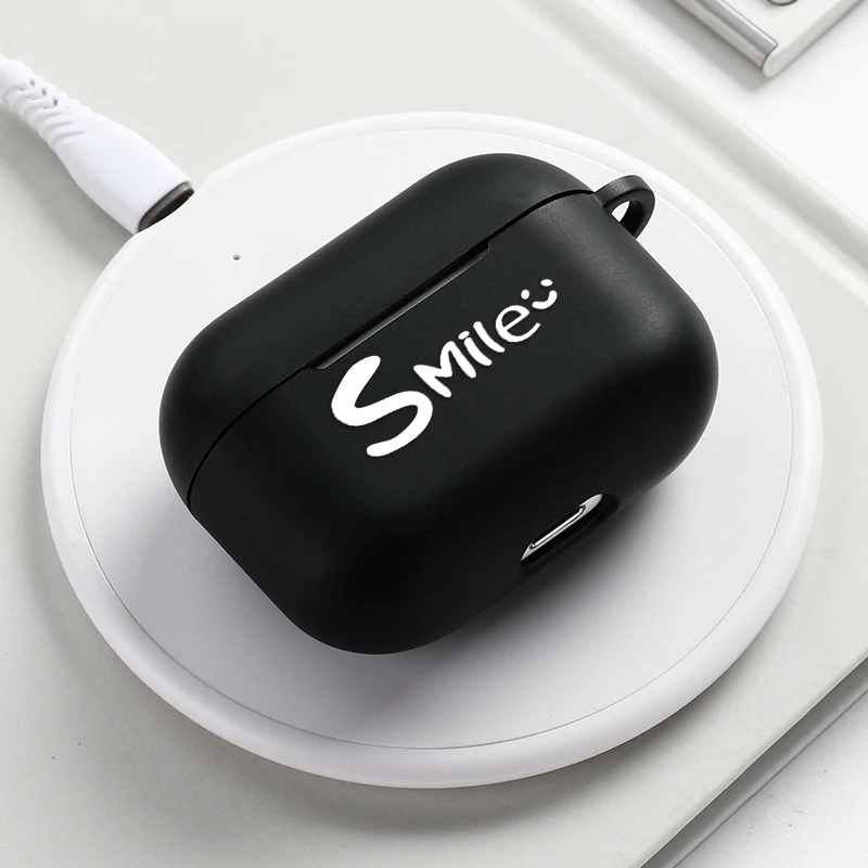 Модный чехол для AirPods Pro 3 Черный силиконовый Apple Air Pods 2 1 противоударный наушников |