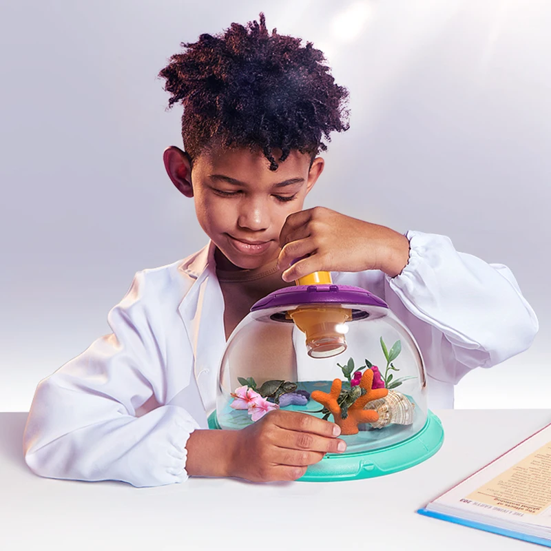 Caja de observaci&oacute;n de insectos multifuncional, cubo biol&oacute;gico Experimental para ni&ntilde;os y ni&ntilde;as, juguetes para exteriores-0