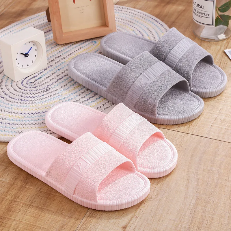 

2021 shoes Slippers Women Summer Sandals Home Soft Cute Couple Indoor Men's Slippers Bath Non-slip Bathroom Sandals and Slippers