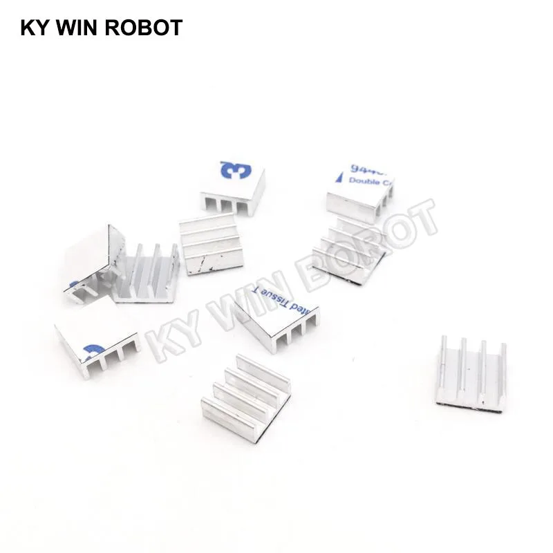 10pcs Computer Cooler Radiator Aluminum Heatsink Heat sink for Electronic Chip Heat dissipation Cooling Pads 11*11*5mm