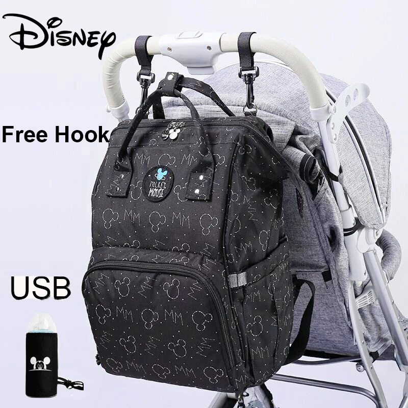 Disney Cartoons Lion King USB Diaper Bag Organizer Baby Bag Backpack Nappy Bag Large Capacity Mommy Bag For Stroller New Design images - 6