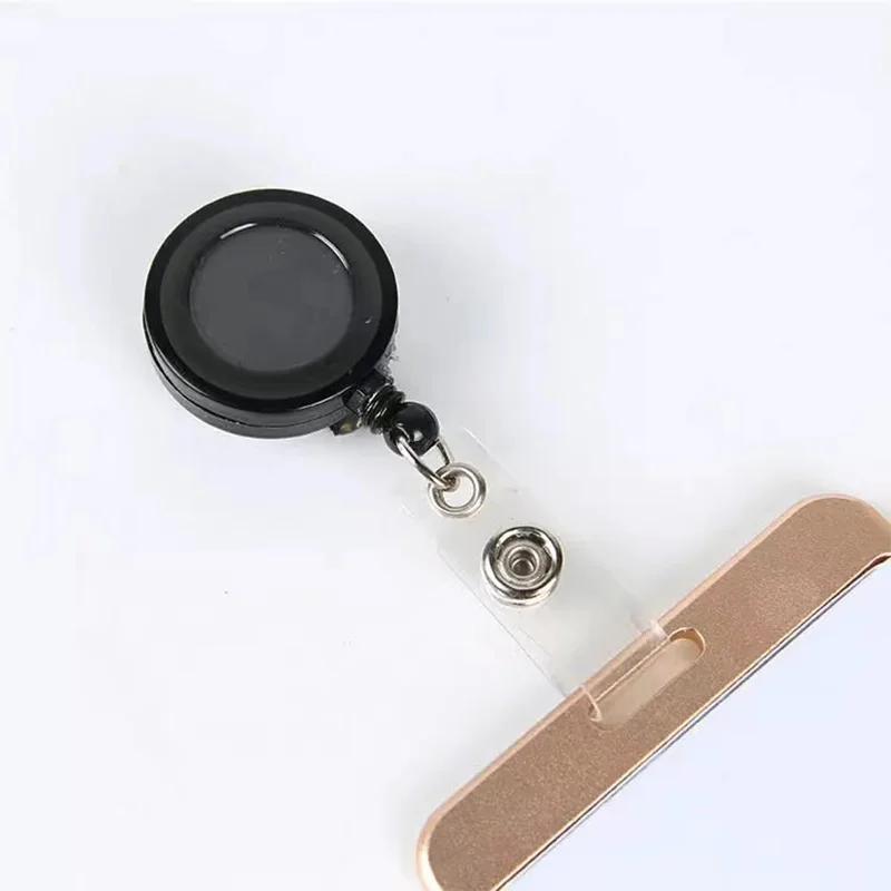 

10 Pcs/lot Retractable Pull Badge Reel Zinc Alloy Plastic ID Lanyard Name Tag Card Badge Holder Reels